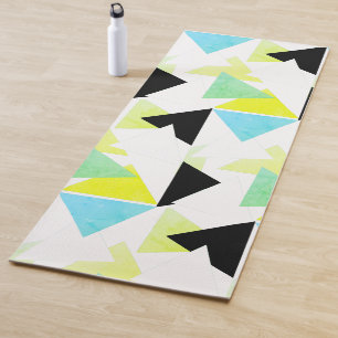 Tapis De Yoga Triangle d'art Abstrait Pyramide Motif Yoga Mat
