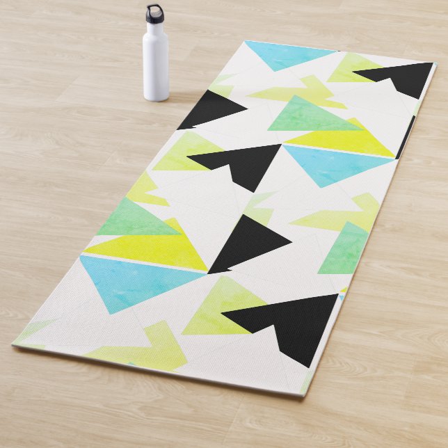 Tapis De Yoga Triangle d'art Abstrait Pyramide Motif Yoga Mat (En situation)