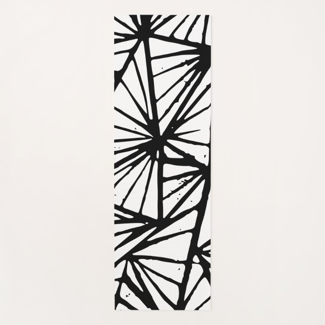 Tapis De Yoga Triangles Abstraits Lino Imprimer Yoga Mat (Devant)