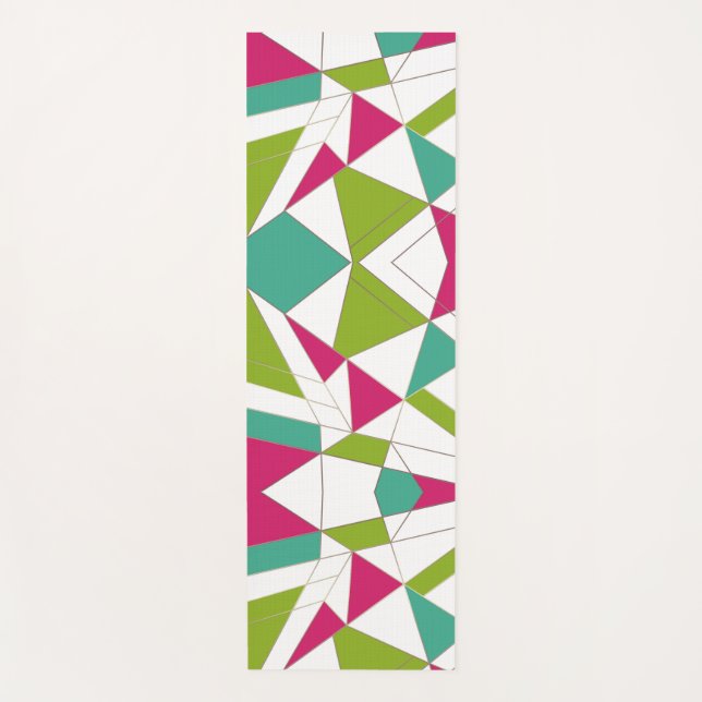 Tapis De Yoga Triangles mode géométrie d'impression abstraite (Devant)