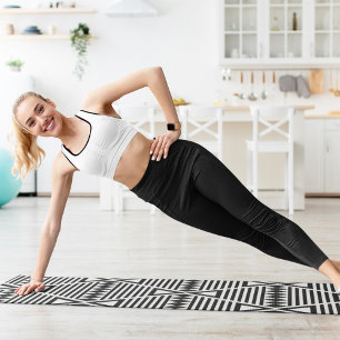 Tapis De Yoga triangles tribaux abstraits