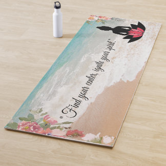 Tapis De Yoga "Trouvez votre centre, allumez votre esprit." YOGA