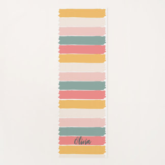 Tapis De Yoga Trucs de pinceau modernes aux couleurs tendance