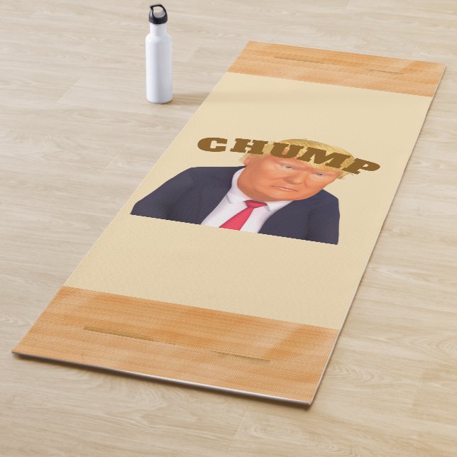 Tapis de yoga Trump/Crétin (En situation)