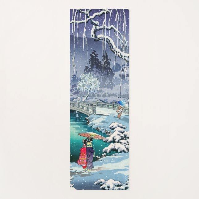 Tapis De Yoga Tsuchiya Koitsu - Neige de printemps à Maruyama (Devant)