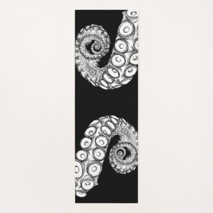 Tapis De Yoga Ttentacules octopus noirs et jaunes Yoga Mat