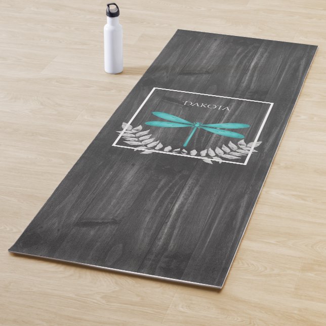 Tapis De Yoga Turquoise dragonfly Russe Yoga Mat (En situation)