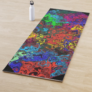 Tapis De Yoga Twirlers colorés Abstraits /