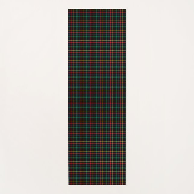 Tapis De Yoga Two images show a tartan pattern on white cards (Devant)
