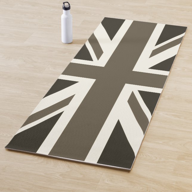 Tapis De Yoga UK flag - sepia (En situation)