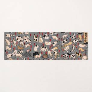 Tapis De Yoga Ukiyo-e Chat Japonais Vintage : Kuniyoshi