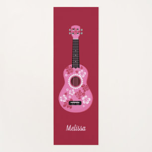 Tapis De Yoga Ukulele nom personnalisé yoga mat