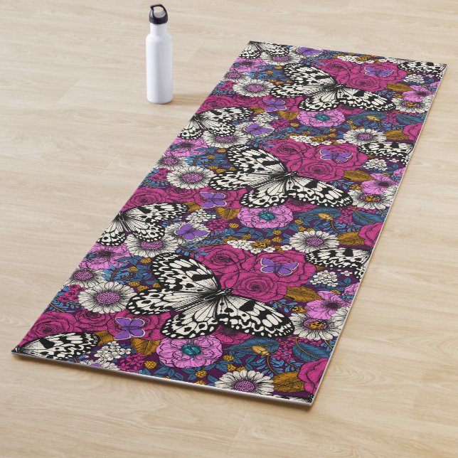 Tapis De Yoga Un jardin coloré II (En situation)