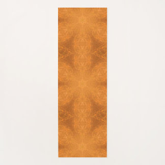 Tapis De Yoga Un kaléidoscope d'une étoile orange brûlée