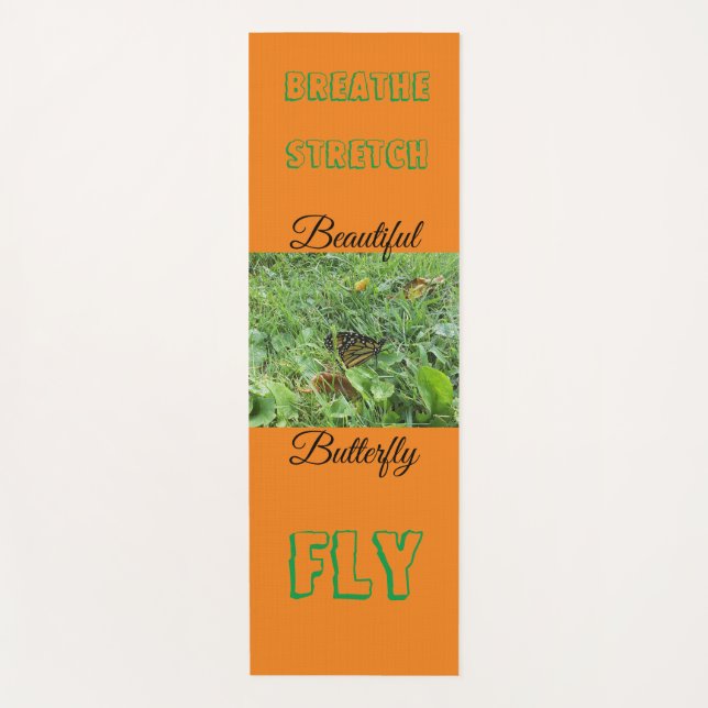 Tapis De Yoga Un papillon monarque (Devant)