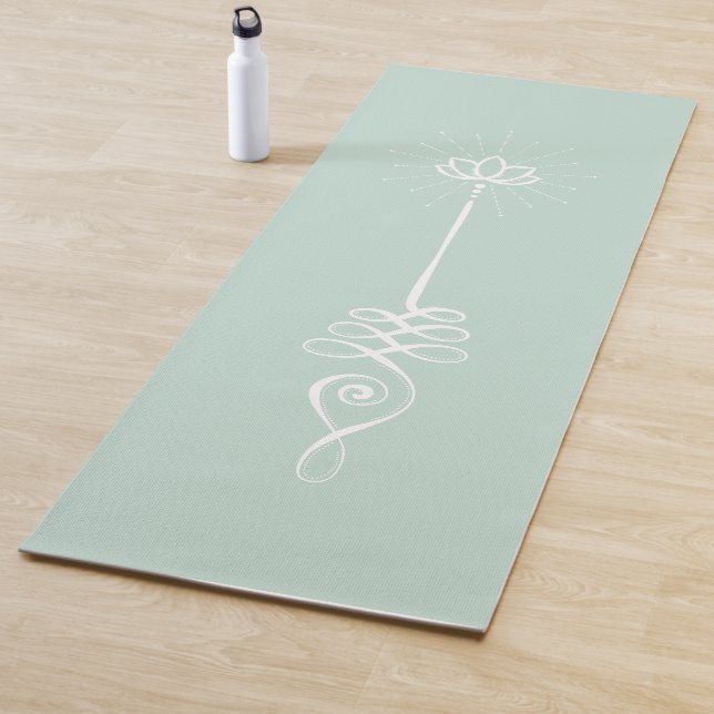 Tapis De Yoga Unalome Arrière - plan - Monnaie + Mat de Yoga de  (En situation)