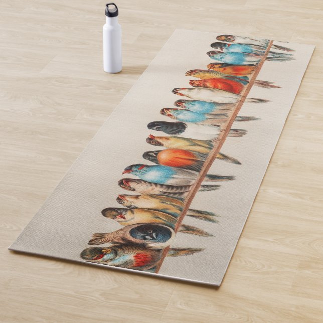 Tapis De Yoga Une perche d'oiseaux par Hector Giacomelli (En situation)