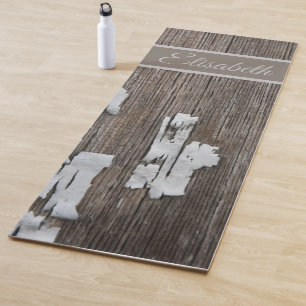 Tapis De Yoga unique, belle, coloré, peint motif un vert