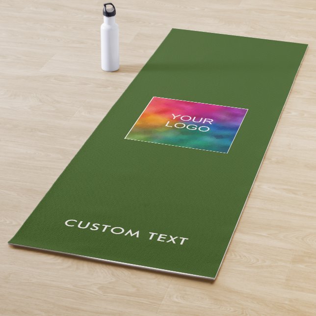 Tapis De Yoga Upload Your Business Logo Custom Text Template (En situation)