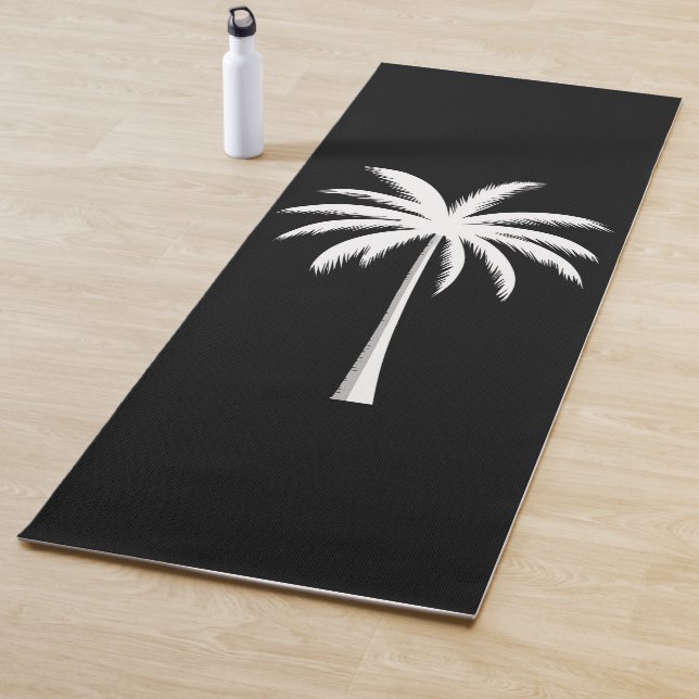 Tapis De Yoga Vacances été cool Sunset Beach Palm Tree (En situation)