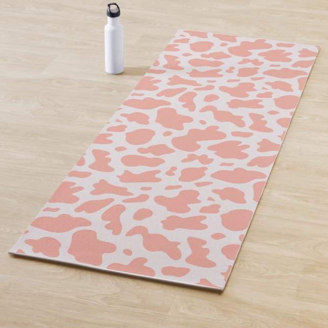 Tapis De Yoga Vache moderne Imprimer Yoga Rose (En situation)