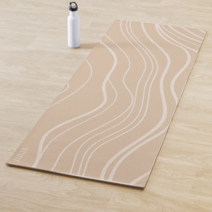 Tapis De Yoga Vague de sable Neutre moderne Yoga Personnalisé Yo