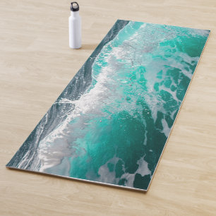 Tapis De Yoga Vague de surf (avec nom personnalisé) Yoga Mat