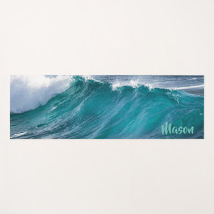 Tapis De Yoga Vague de surf (avec nom personnalisé) Yoga Mat