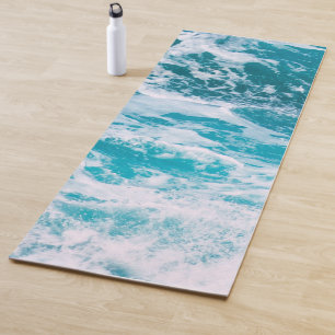 Tapis De Yoga Vagues de l'océan bleu