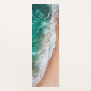 Tapis De Yoga Vagues sur la plage de sable