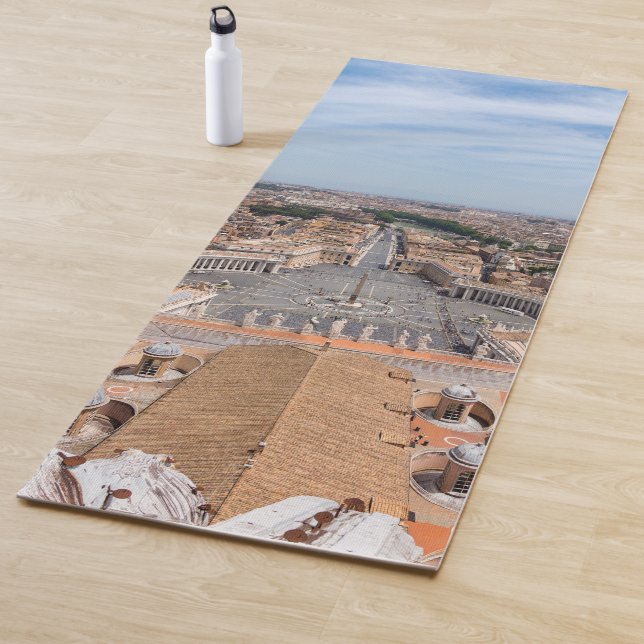 Tapis De Yoga Vatican, Italie : Vue aérienne Carré de Saint-Pier (En situation)