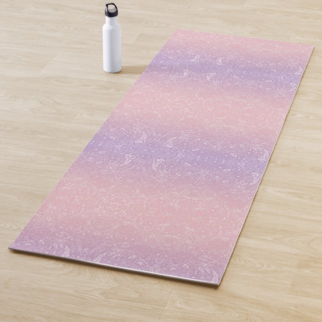 Tapis De Yoga Vent violet glacé (En situation)
