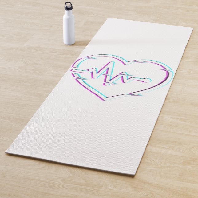 Tapis De Yoga Vérification cardiaque Yoga Mat (En situation)