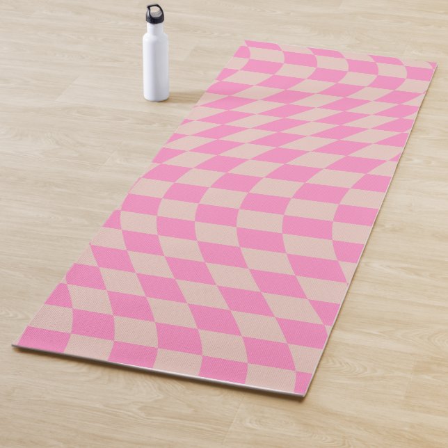 Tapis De Yoga Vérifier La Pêche Motif Et Le Panneau De Contrôle  (En situation)