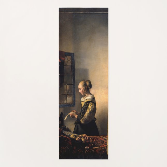 Tapis De Yoga Vermeer - Fille lisant une lettre à une fenêtre ou (Devant)