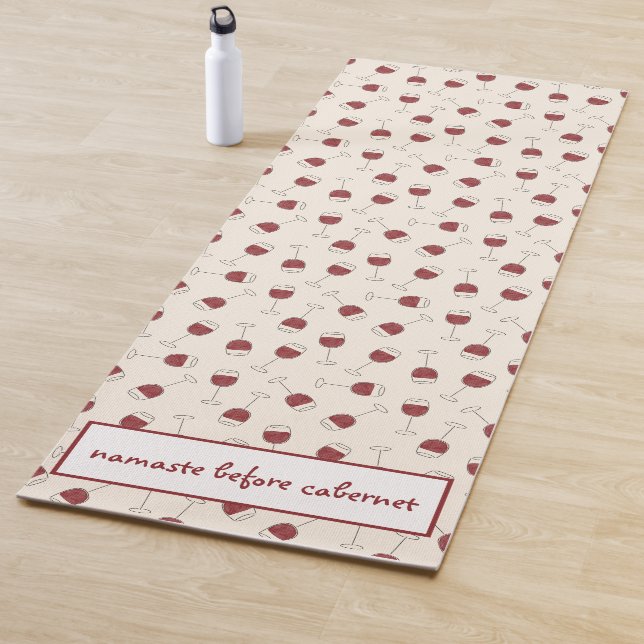 Tapis De Yoga Verre Rouge Namaste Avant Cabernet Yoga Mat (En situation)