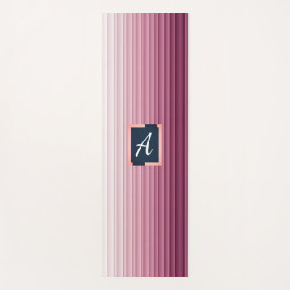 Tapis de Yoga Vertical à Gradient Rose Monogramme
