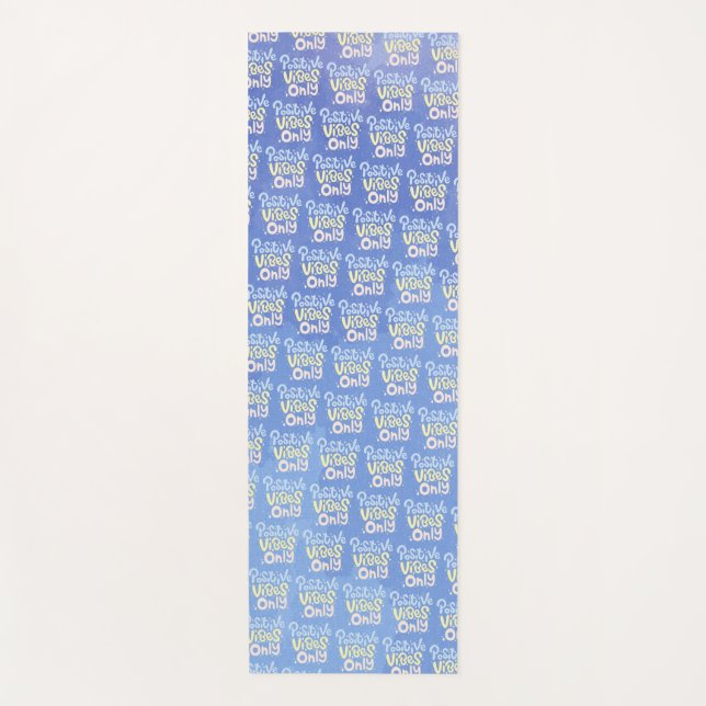 Tapis De Yoga Vibrations Positives Seulement (Devant)