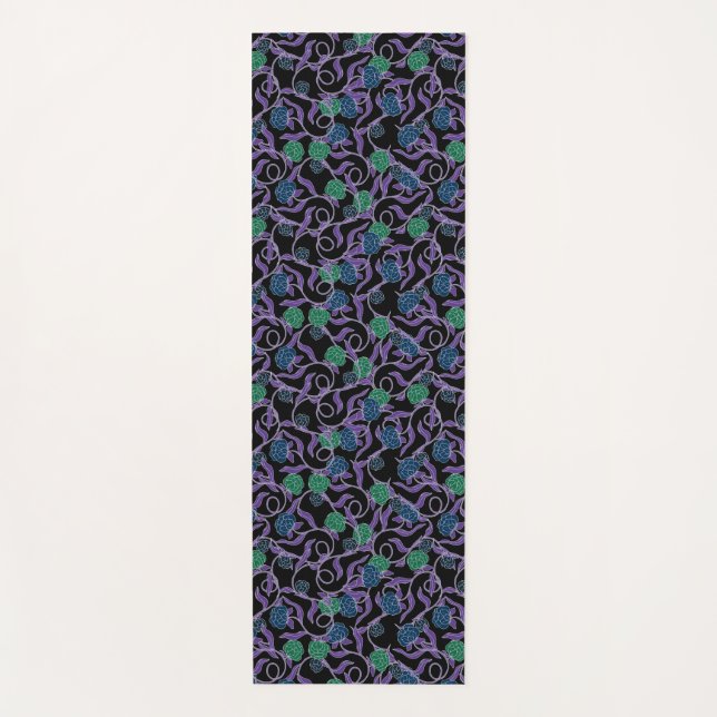 Tapis De Yoga Vigne au Clair de Lune - Collection Mysticool (Devant)
