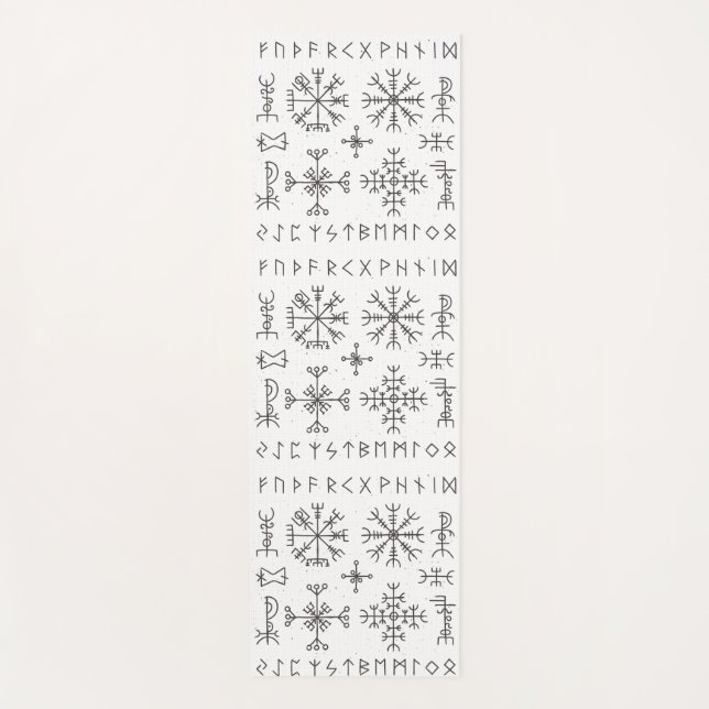 Tapis De Yoga Viking Runes (Devant)