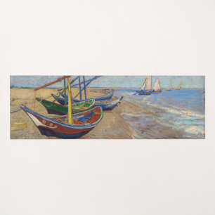 Tapis De Yoga Vincent van Gogh - Bateaux de pêche sur la plage