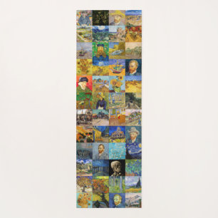 Tapis De Yoga Vincent van Gogh - chefs-d'oeuvre Mosaic Patchwork