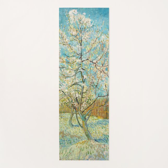 Tapis De Yoga Vincent van Gogh - Poche rose en fleurs (Devant)