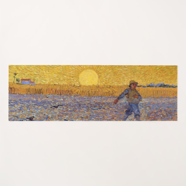 Tapis De Yoga Vincent van Gogh - Sower avec réglage Sun (Devant (Horizontal))