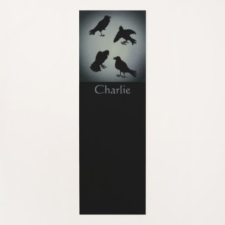 Tapis De Yoga Vintage Gothique personnalisé Déplaisant Ravens