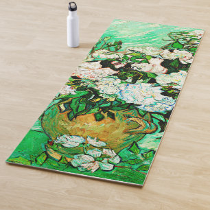 Tapis De Yoga Vintage Vincent Van Gogh Roses (1890)