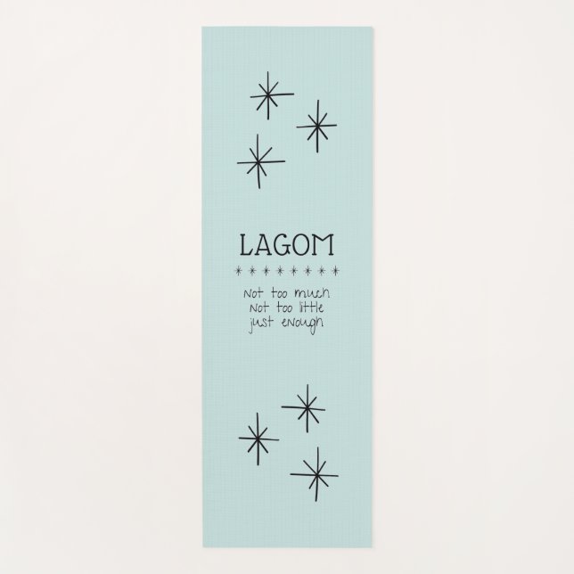 Tapis De Yoga Vivez Lagom (Devant)