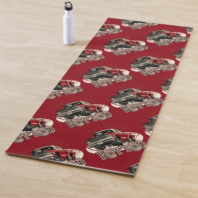 Tapis De Yoga Voiture de dessin (En situation)