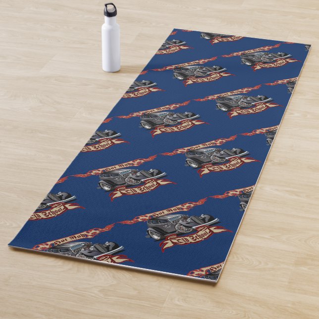 Tapis De Yoga Voiture de dessin (En situation)