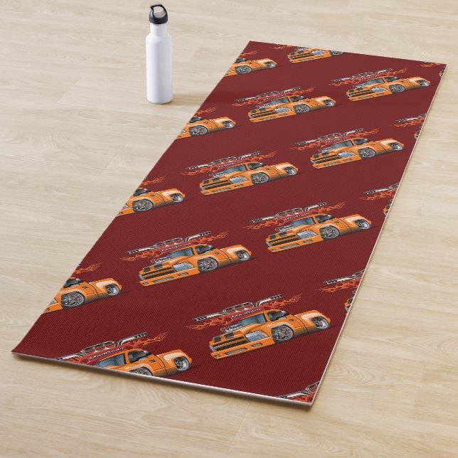 Tapis De Yoga Voiture de dessin (En situation)